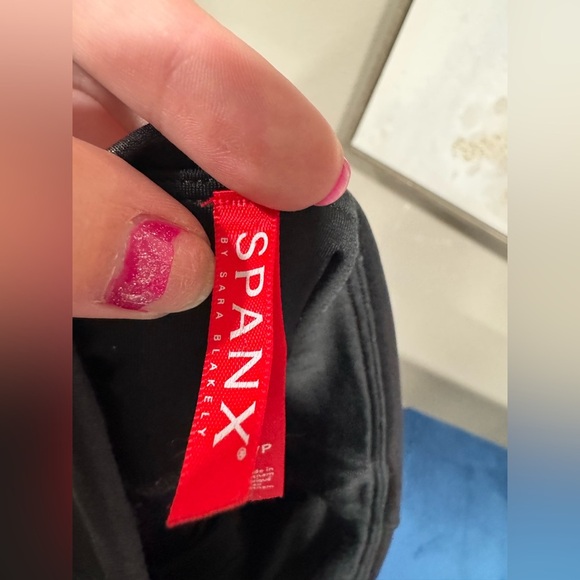 Spanx Very Black Leather Moto letting - Picture 5 of 6